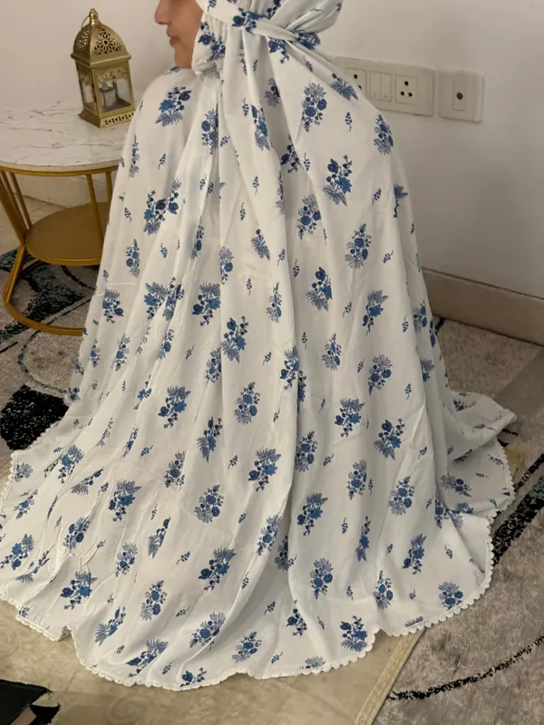 Blue_Rayon_Cotton_Mid-Length_Daisy_Makhna_For_Women