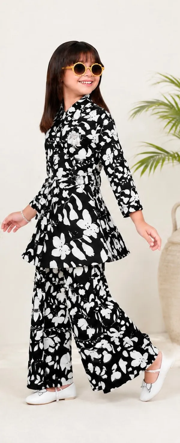 Black_White_Cotton_Floral_Cord_Set_For_Girls