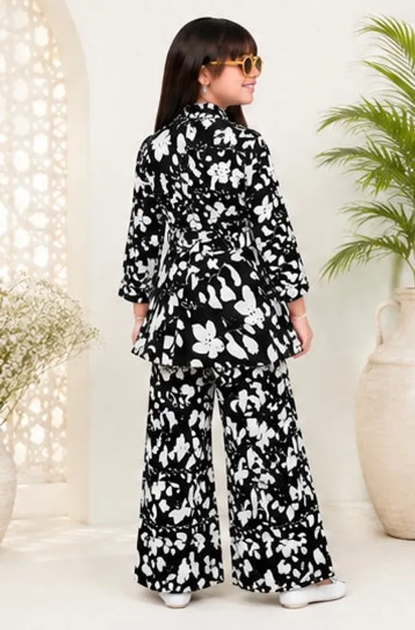 Black_White_Cotton_Floral_Cord_Set_For_Girls