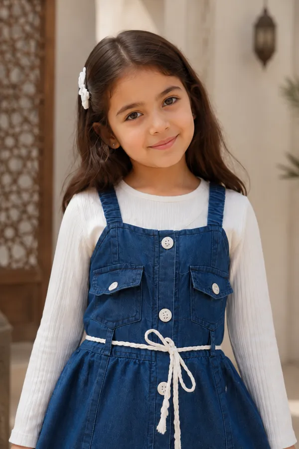 Blue_Cotton_Feather_Pinafore_Dress_For_Girls