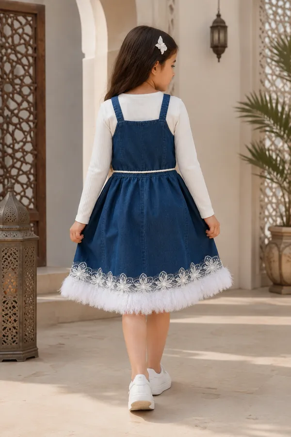 Blue_Cotton_Feather_Pinafore_Dress_For_Girls