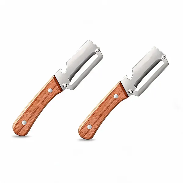 Stainless_Steel_Vegetable_Peeler_With_Wooden_Handle_-_Pack_Of_2