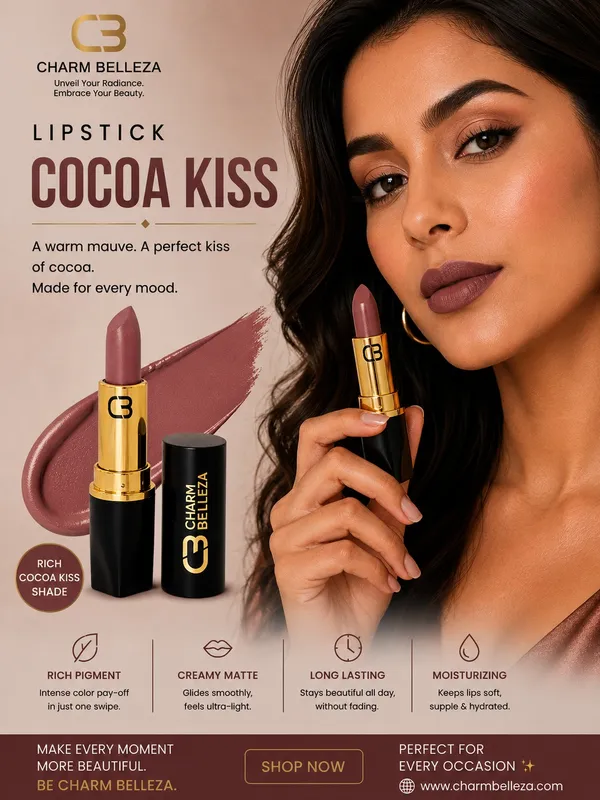 Charm_Belleza_Cocoa_Kiss_Lipstick