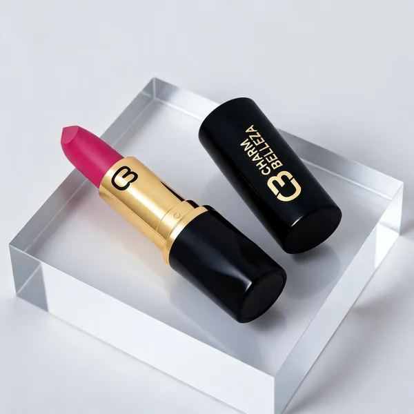 Charm_Belleza_Pink_Drop_Creamy_Matte_Vibrant_Pink_Lipstick