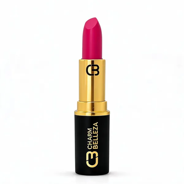 Charm_Belleza_Pink_Drop_Creamy_Matte_Vibrant_Pink_Lipstick