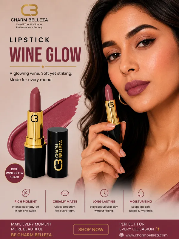 Charm_Belleza_Wine_Glow_Lipstick