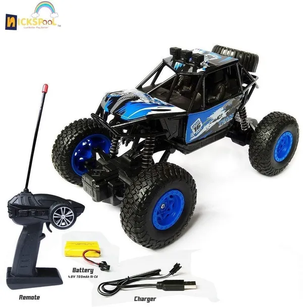 Vcares_Powerful_Battery_2.4_GHZ_Rock_Crawler_Monster_Truck_Color_as_Per_stock-A90_(Multicolor)