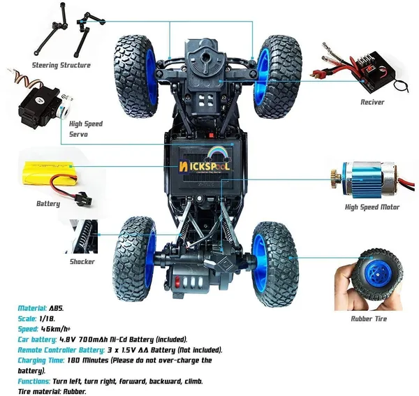 Vcares_Powerful_Battery_2.4_GHZ_Rock_Crawler_Monster_Truck_Color_as_Per_stock-A90_(Multicolor)