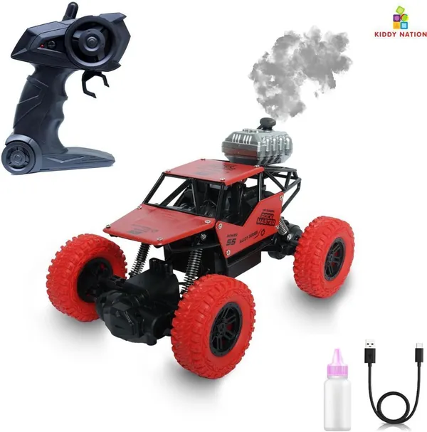 Vcares_Rock_Crawler_Rechargeable_RC_Car_4X4_Off-Road_Monster_Truck_for_Kids-T3_(Multicolor)