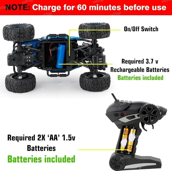 Vcares_Remote_Control_Metal_Car_for_Kids_with_Mist_Smoke_Monster_Truck_rock_crawler-E40_(Multicolor)