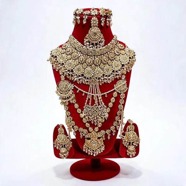 Gold_Tone_Copper_Brass_Pearl_Bridal_Jewellery_Set_For_Women