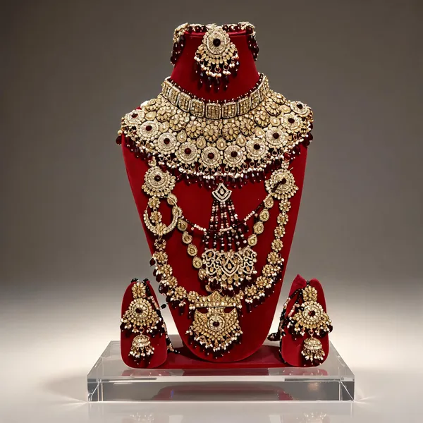 Gold_Tone_Copper_Brass_Pearl_Stone_Studded_Bridal_Jewellery_Set_For_Women