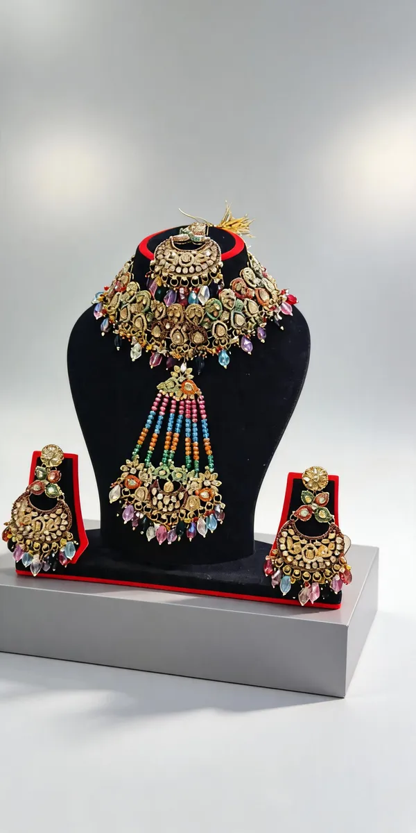 Multicolor_Copper_Brass_Pearl_Traditional_Bridal_Jewellery_Set_For_Women