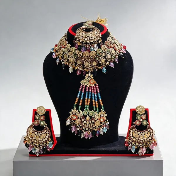 Multicolor_Copper_Brass_Pearl_Traditional_Bridal_Jewellery_Set_For_Women