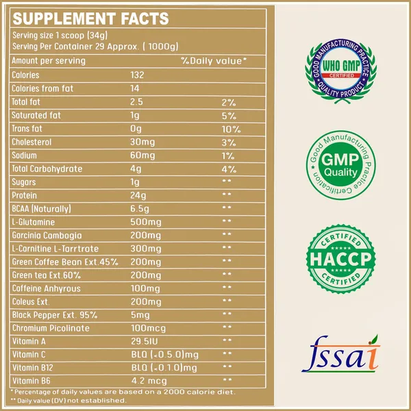 100_Gold_Whey_Protein_24G_Protein_With_6_5G_Bcaa_500Mg_L_Glutamine_Whey_Isolate_Concentrate_Blend_For_Muscle_Gain_Strength_Recovery_Chocolate_Flavour_1Kg