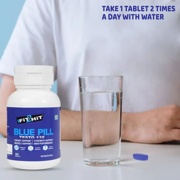 Be_Fit2Hit_Blue_Pill_Testo_13X_Advanced_Testosterone_Booster_For_Energy_Strength_Men_S_Performance_60_Tablets
