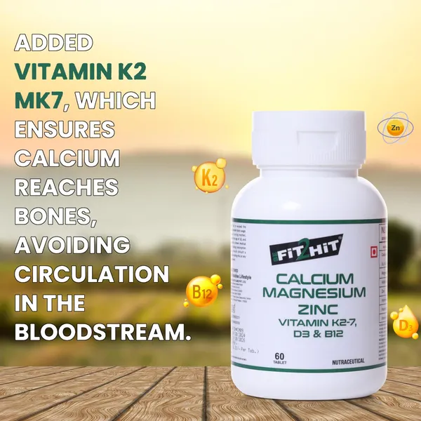 Be_Fit2Hit_Calcium_Citrate_For_Men_And_Women_With_Vitamin_D3_Magnesium_Zinc_B12_Bone_Strength_Joint_Muscle_Support_High_Absorption_60_Veg_Tablets