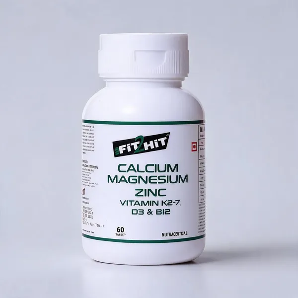 Be_Fit2Hit_Calcium_Citrate_For_Men_And_Women_With_Vitamin_D3_Magnesium_Zinc_B12_Bone_Strength_Joint_Muscle_Support_High_Absorption_60_Veg_Tablets