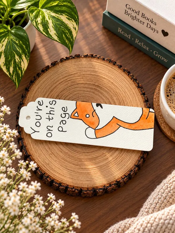 Illustrated_Fox_Paper_Bookmark