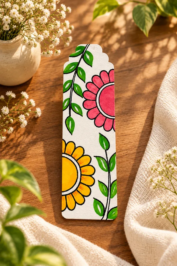 Floral_Botanical_Print_Paper_Bookmark_Set_Of_2
