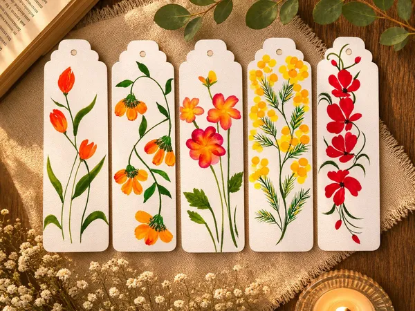 Botanical_Floral_Bookmark_Set_Of_2