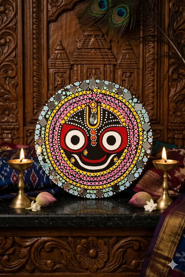 Mdf_Traditional_Jagannath_Embellished_Decorative_Wall_Art