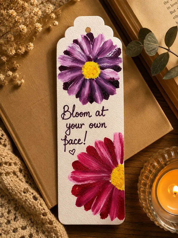 Hand-Painted_Purple_Pink_Floral_Quote_Bookmark