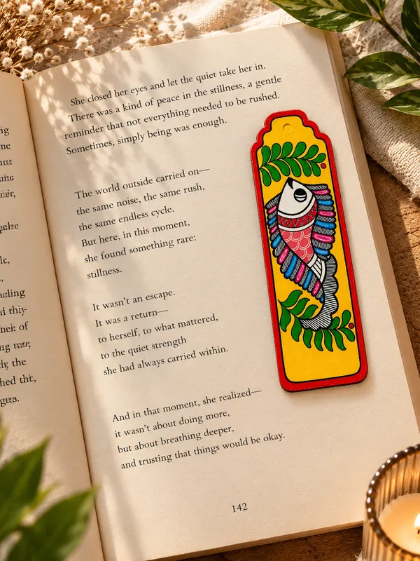 Madhubani_Fish_Painted_Bookmark_Set_of_2