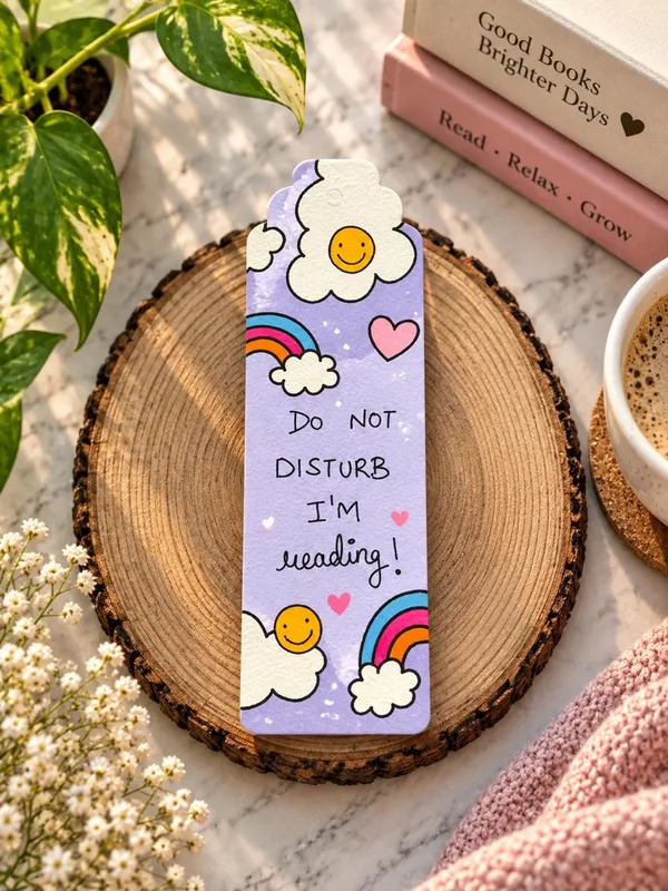 Purple_Do_Not_Disturb_Reading_Paper_Bookmark