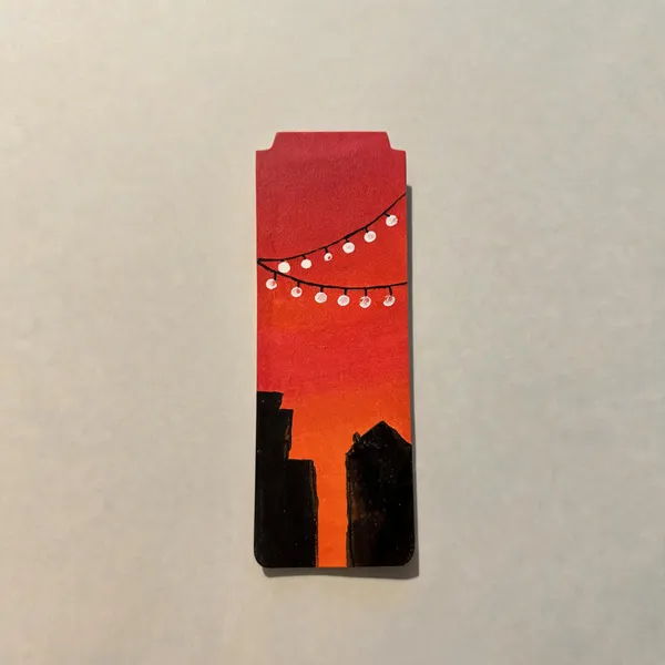 Red_Sun_Cityscape_Paper_Decorative_Bookmark__Set_Of_2