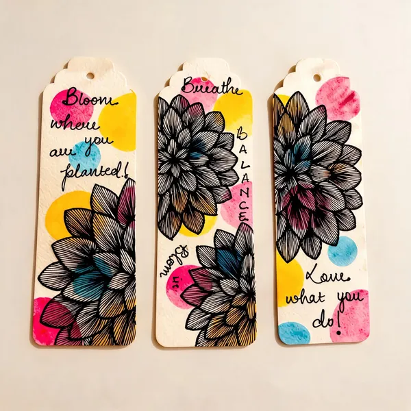 Floral_Inspirational_Quote_Paper_Bookmark_Set_Of_3