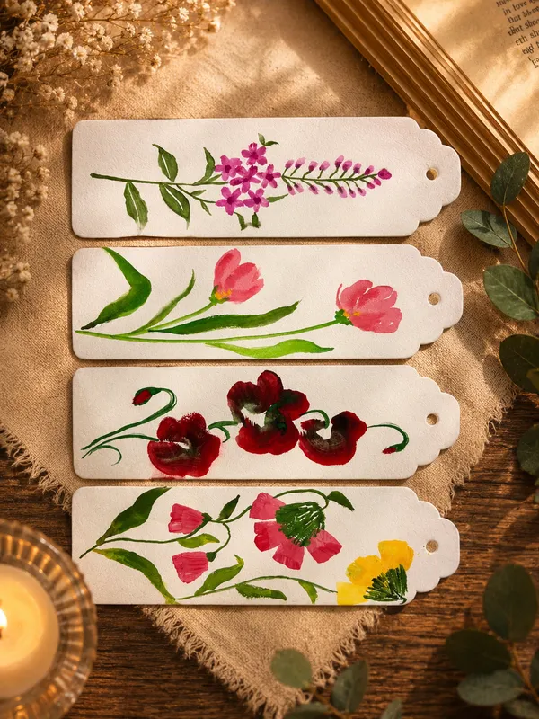 Hand-Painted_Floral_Paper_Bookmark