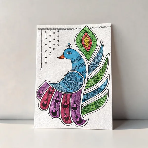 Paper_Folk_Art_Peacock_Motif_Traditional_Painting