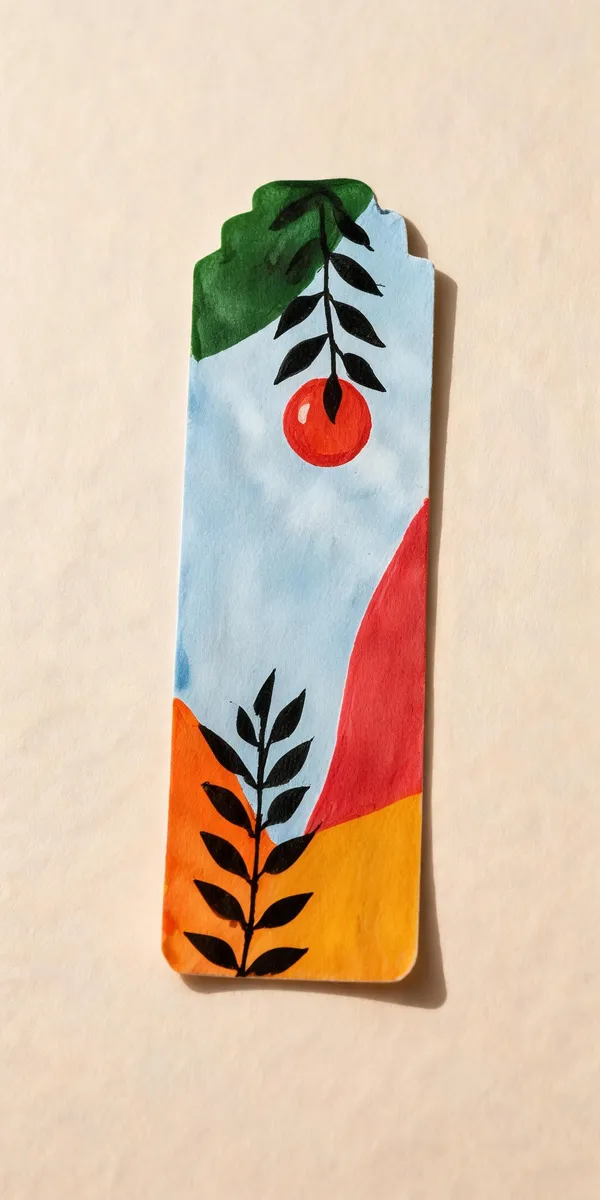 Hand-Painted_Floral_Scalloped_Paper_Bookmark