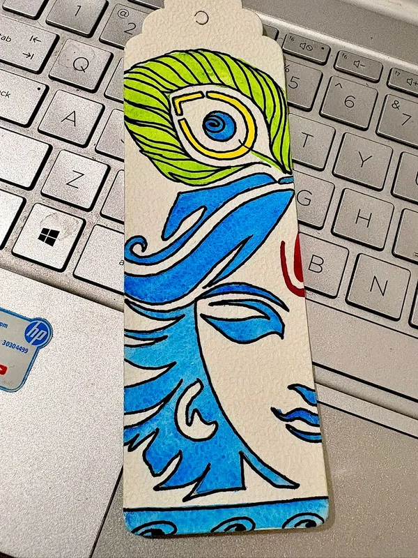 Hand-Painted_Peacock_Feather_Paper_Bookmark