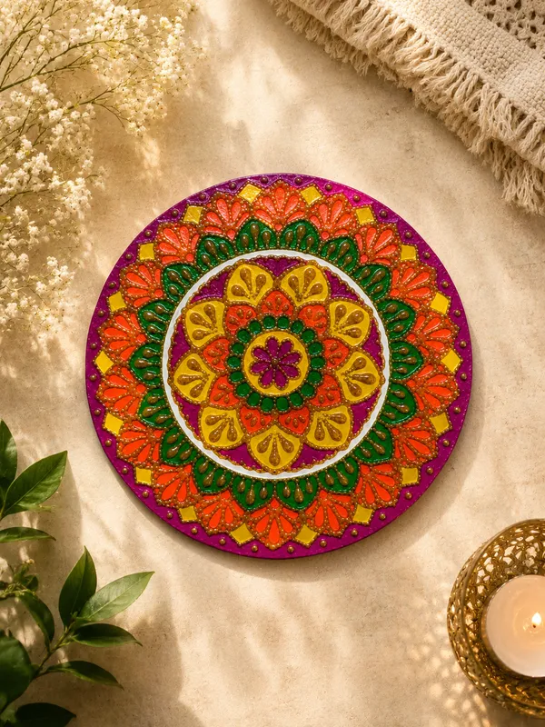 Mdf_Traditional_Floral_Rangoli_Decorative_Disk