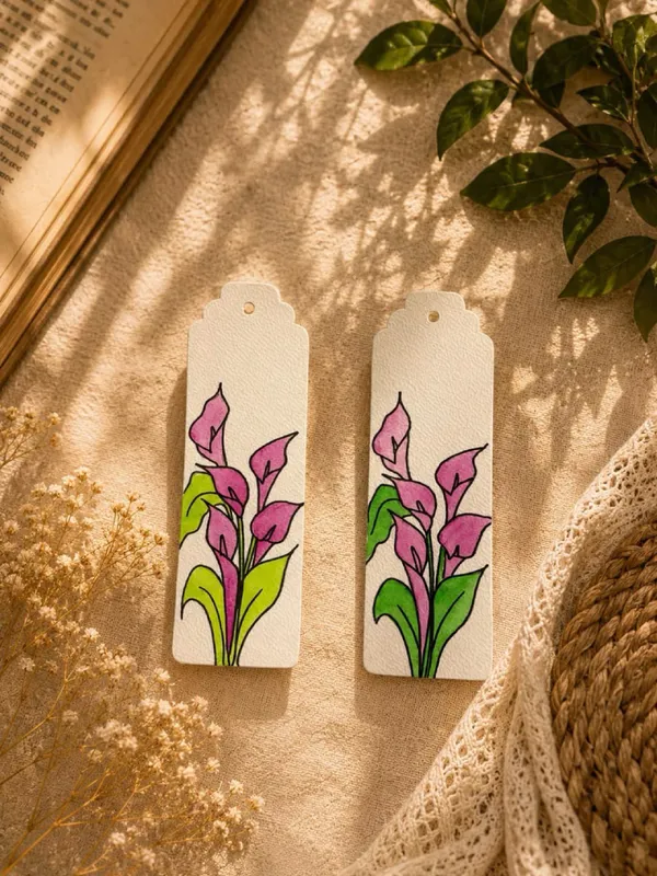 Floral_Hand-Painted_Paper_Bookmark