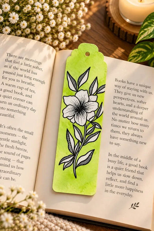 Wooden_Floral_Hand-Painted_Bookmarks_For_Reading_Set_Of_2