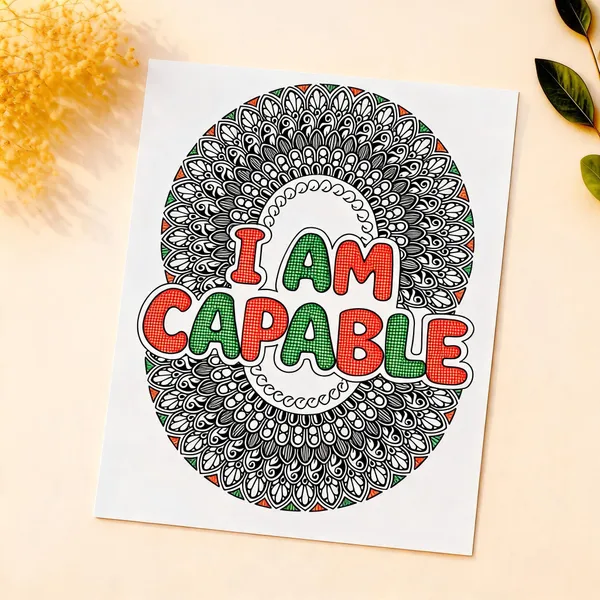 I_Am_Capable_Mandala_Colouring_Art_Print
