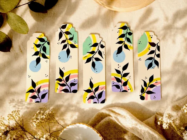 Multicolour_Floral_Printed_Paper_Bookmark