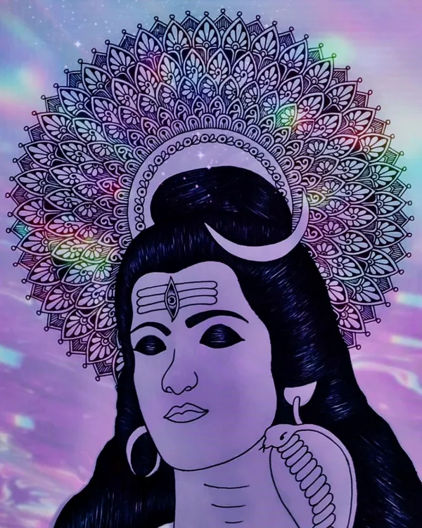 Paper_Devotional_Lord_Shiva_Mandala_Hand-Drawn_Wall_Art