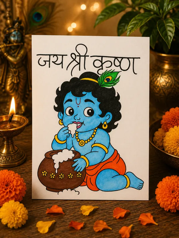 Paper_Devotional_Child_Krishna_Printed_Wall_Art