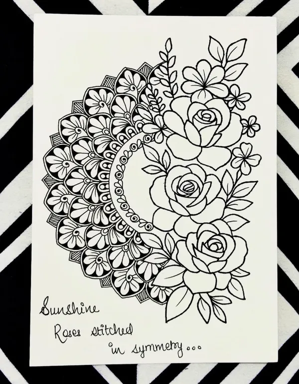 Paper_Monochrome_Floral_Mandala_Hand-Drawn_Wall_Art
