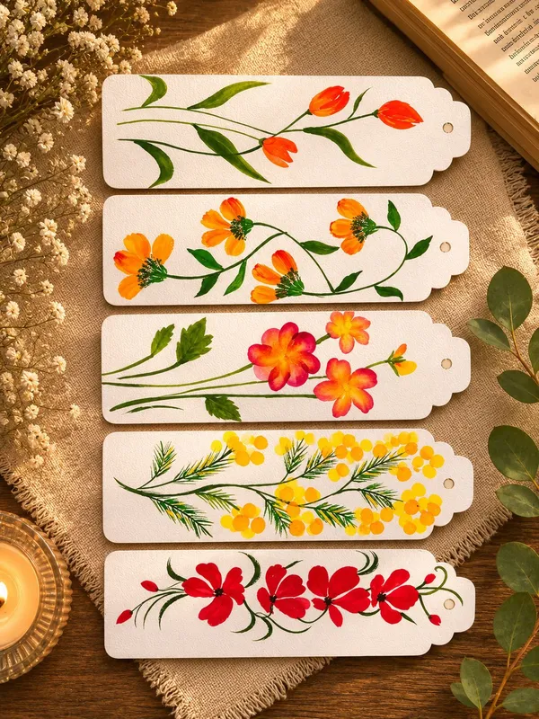 Botanical_Floral_Print_Paper_Bookmark