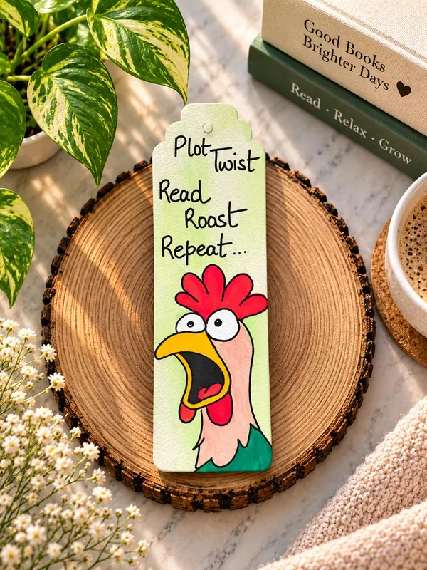 Chicken_Illustration_Quote_Paper_Bookmark