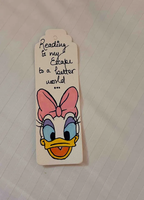 Daisy_Duck_Hand-Drawn_Quote_300_Gsm_Paper_Bookmark