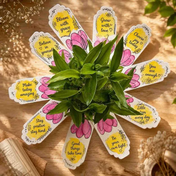 Paper_Affirmation_Floral_Message_Card_Plant_Decor_Set
