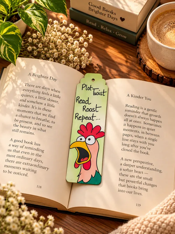 Chicken_Illustration_Quote_Paper_Bookmark_Set_Of_2