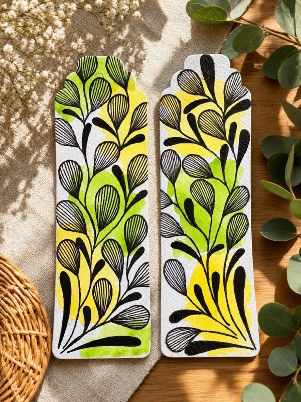 Botanical_Floral_Print_Paper_Bookmarks_For_Reading