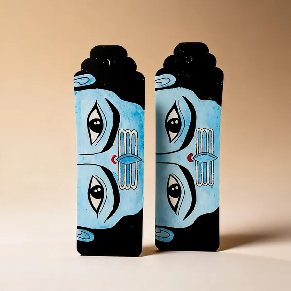 Paper_Abstract_Face_Painted_Decorative_Showpiece_Pair
